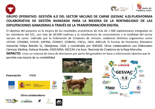 Plataforma colaborativa de gestión avanzada para la mejora de la rentabilidad de las explotaciones ganaderas a través de su transformación digital (GO GESVAC 4.0)